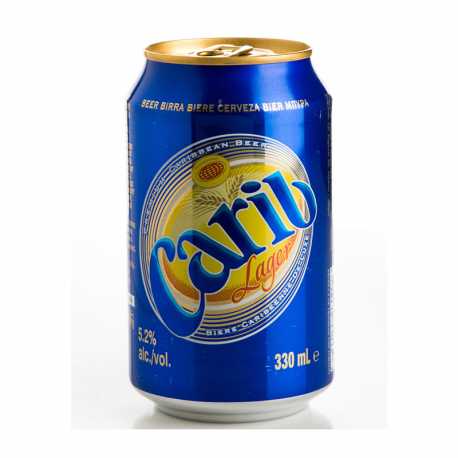 Bière Carib can. 33 cl x 24