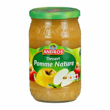 Andros Compote de Pomme Nature Bocal 750 Gr