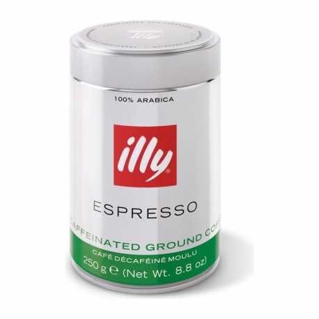 Illy Ground Espresso Decaffeinated Coffee