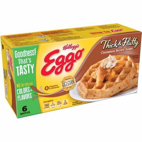 Eggo Thick & Flutty Waffle Cinamon Brown Sugar