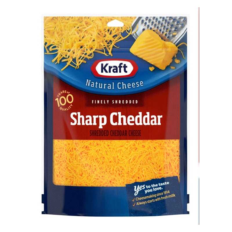 Kraft Shredded Sharp Cheedar