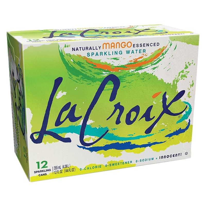 La Croix Mango Sparkling Water x 12