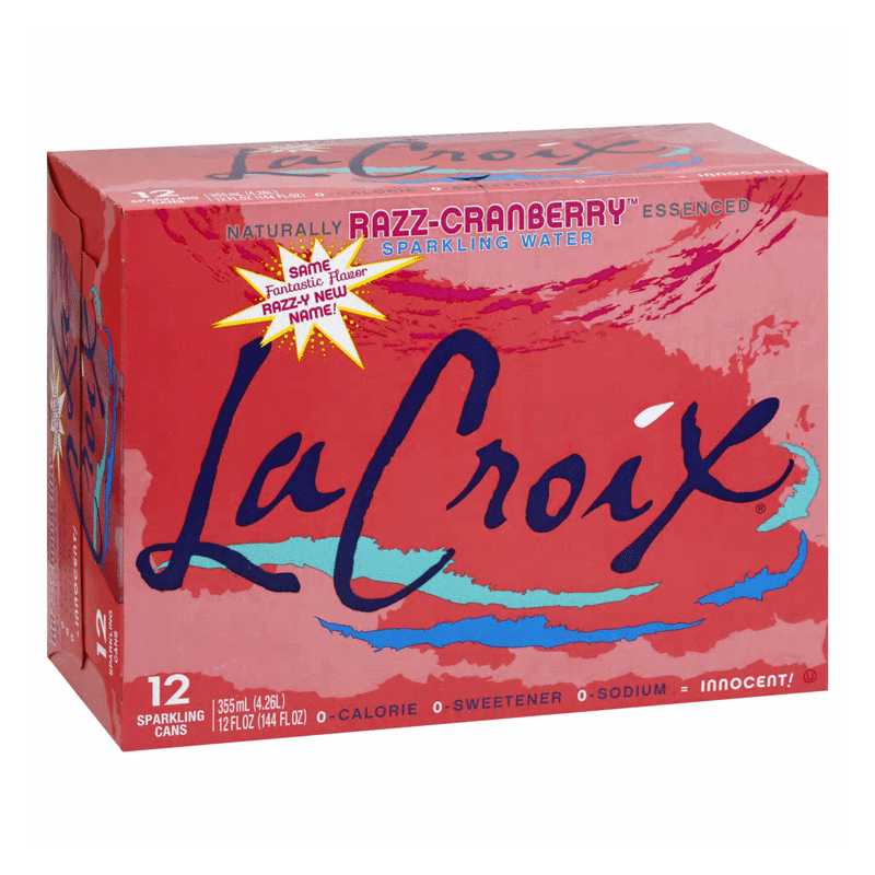 La Croix Razz-Cranberry Sparkling Water x 12