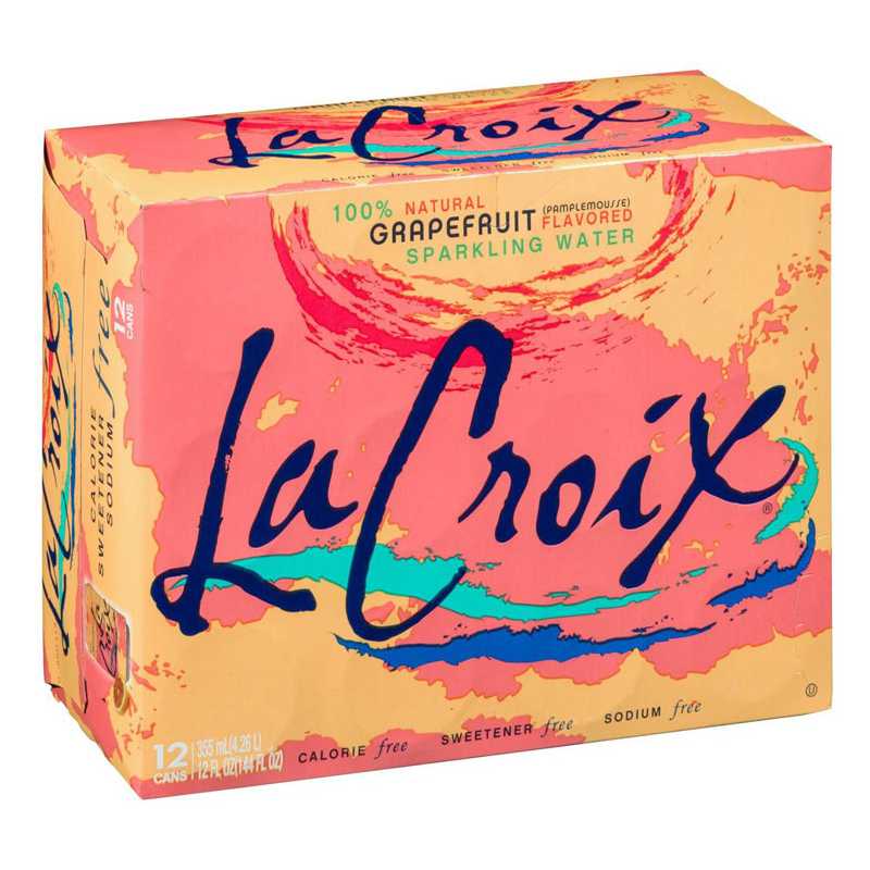 La Croix Grapefruit Sparkling Water x 12