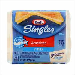 Kraft American Singles Reduced Fat 2 % x 16