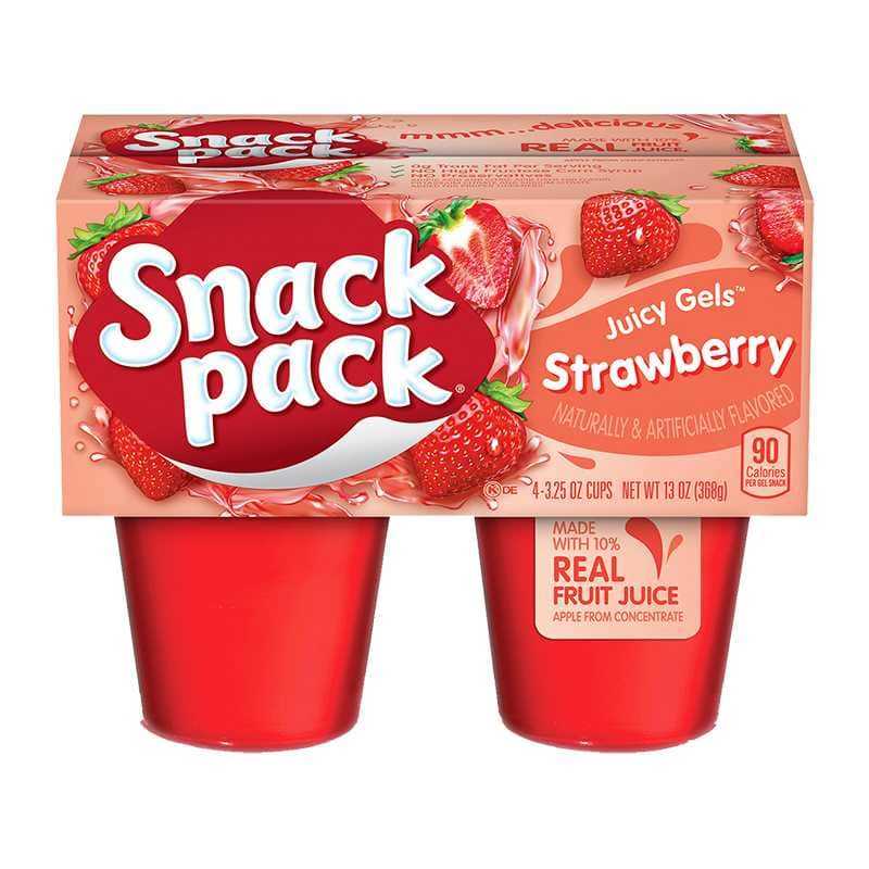 Snack Pack Juicy Gels Strawberry x 4
