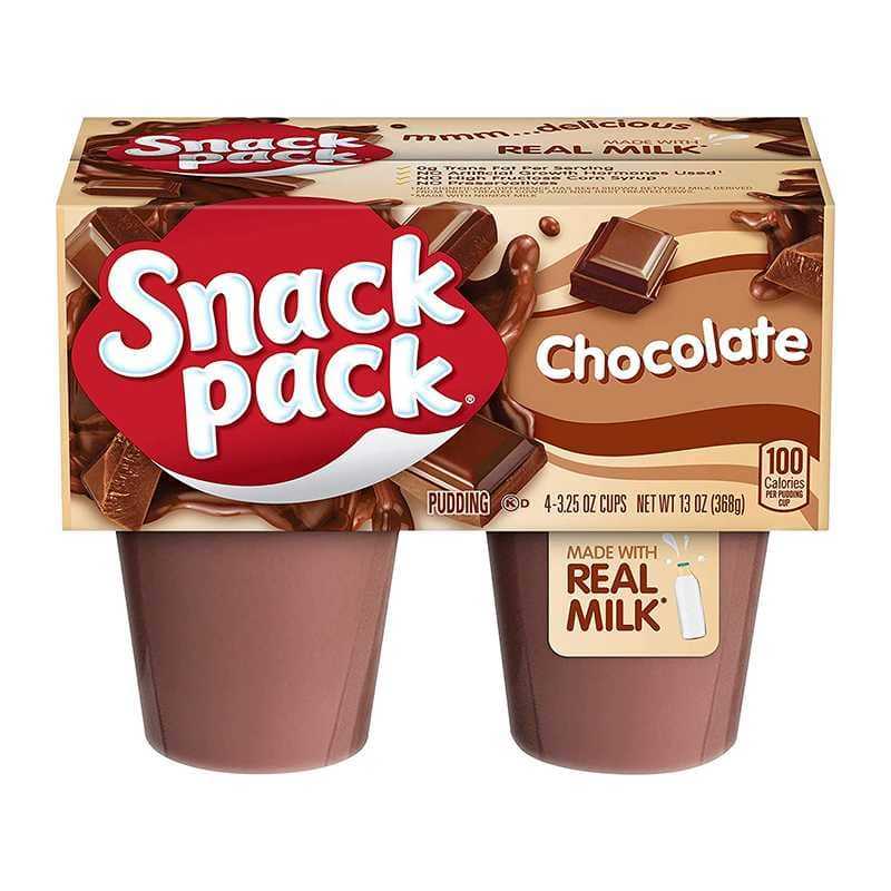 Snack Pack Chocolate Pudding X 4