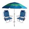 Chaises et Parasol de Plage