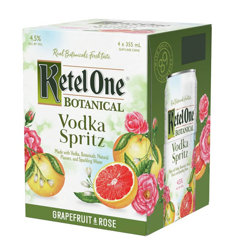 Ketel One Botanical Vodka Spritz Grapefruit & Rose 4 x 35 CL Ketel One Botanical Vodka Spritz Grapefruit & Rose 4 x 35 CL