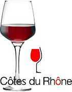 Red wines of Rhone Valley